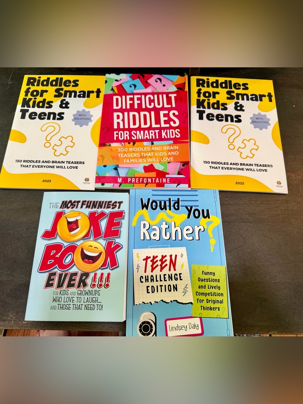 5 Books, Riddle and Joke Books for Kids